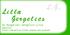 lilla gergelics business card